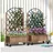 Outsunny Hochbeet Pflanzkasten mit Rolle 97 x 25 cm Braun