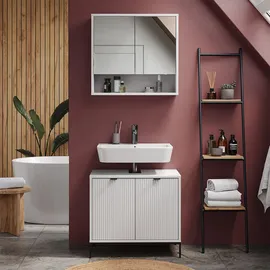 Vicco Waschtischunterschrank Eliza Weiß 70 x 63 cm mit 2 Türen