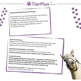 Exvital TierPlus Nervenwohl Relax Pulver für Pferde 900 g