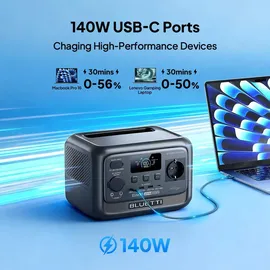 Bluetti Elite 30 V2 + 100W Solarpanel Solarspeicher 600W / 288Wh Tragbare Powerstation Solargenerator Akku für Reise/Wohnmobile/zu Hause/Autoreisen