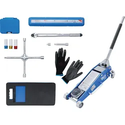 BGS Radwechsel-Service-Satz mit Rangier-Wagenheber 2,5 t 10tlg.  - 9681