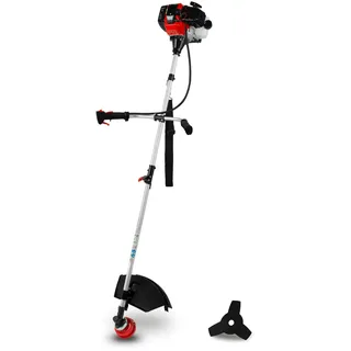Eberth Motorsense Freischneider Rasentrimmer Multitool 2in1 Benzin, Tragegurt Inklusive, 3PS, 52ccm Hubraum, 2-Takt Motor Luftgekühlt