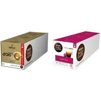 NESCAFÉ Dolce Gusto Dallmayr Crema d ́Oro, XXL-Vorratsbox, 90 Kaffeekapseln, 3er Pack (3 x 30 Kapseln) & Espresso, XXL-Vorratsbox, 90 Kaffeekapseln, Aromaversiegelte Kapseln, 3er Pack (3 x 30 Kapseln)