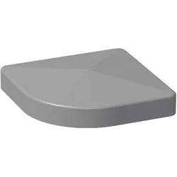 KAHRS Solid Alu-Pfostenkappe, 9x9 cm, Silbergrau, für variablen Eckpfosten
