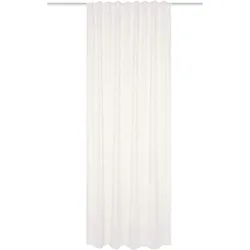 Vorhang HEINE HOME, weiß (wollweiß), B:135cm H:245cm, Polyester, Gardinen