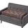 Homescapes Sitzkissen 100 x 48 cm Braun