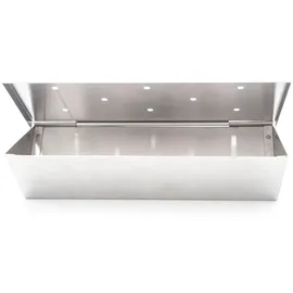All'Grill Räucherbox 22 x 10 x 5,5 cm Edelstahl weiß