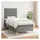 vidaXL Boxspringbett 100 x 200 cm Dunkelgrau