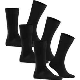 Falke Family 3er Pack Socken Schwarz 39-42