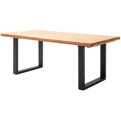 Woodford Kufentisch ausziehbar Aaron , holzfarben , Maße (cm): B: 100 H: 77