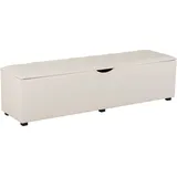 Home Affaire Truhenbank Knobbed Weiß 160 x 42 x 40 cm