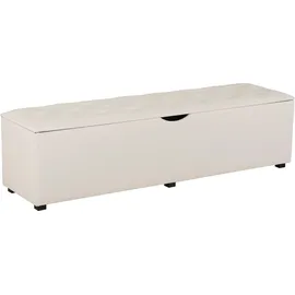 Home Affaire Truhenbank Knobbed Weiß 160 x 42 x 40 cm