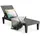Costway Sonnenliege 180 x 65 x 86 cm Schwarz