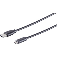 S-Conn 77141-1.8 USB Kabel 1,8 m USB 3.2 Gen 1 (3.1 Gen 1) USB C USB A Schwarz
