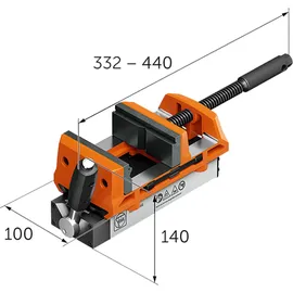 Fein Magnetschraubstock mit Backenbreite von 100mm VersaMAG Schraubstock Set