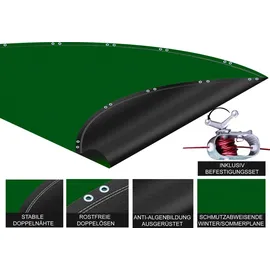 Quick Star Poolabdeckung Rund grün Ø 680 cm