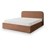 masseno Polsterbett, Kupfer, Holz, 140x200 cm, Schlafzimmer, Betten, Polsterbetten