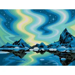 Ravensburger CreArt - Malen nach Zahlen 23907 - Nordlichter - ab 14 Jahren - Malen auf Leinwand