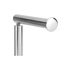 Intirilife Toilettenpapierhalter Papierrollenständer aus Edelstahl - Höhe 55 cm - Halterung Ständer für WC mit integrierter Ersatzrollenhalterung