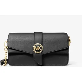 Michael Kors Greenwich Medium Saffiano Leather Shoulder Bag black