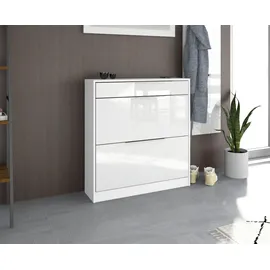 borchardt Möbel Oliva Schuhschrank 89 x 24 x 96 cm weiß
