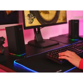Trust Gaming GXT 612 Cetic Bluetooth Lautsprecher 2.0, PC Lautsprecher mit RGB LED Beleuchtung, 18W (10W RMS), 76% Recyclingkunststoff, USB-Betrieb...