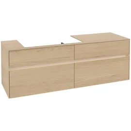 Villeroy & Boch Waschbeckenunterschrank Collaro 4 Auszüge 160 x 54,8 x 50 cm Nordic Oak