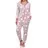 normann Jumpsuit Schlafanzug Sterneoptik Rosa 36/38