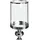 Beliani Teelichthalter Bonao Glas Silber