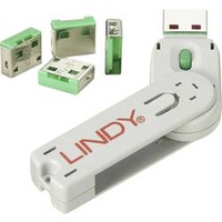 LINDY USB Port Schloss USB-Lock + Key 4er Set