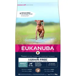EUKANUBA Grain Free S-XL Adult Wild 3 kg für erwachsene Hunde