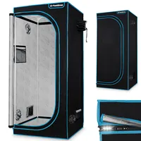 PlantiGrow - Grow Zelt – Indoor Gewächshaus, Anzuchtzelt, Zuchtzelt, Anbauzelt (60x60x180)