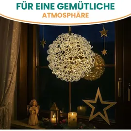 Gartenpirat Kugel 40 cm Aluminium 200 LED warmweiß