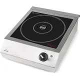 Lacor - 69362 - Tragbare Induktionskochplatte Easy, professionell, tragbar, IPX3-System, 10 Leistungsstufen, geeignet für Durchmesser zwischen Ø 12 cm und Ø 28 cm, 3500 W, Edelstahl