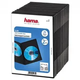 Hama DVD-Doppel-Leerhülle Slim für 2 DVDs schwarz (Packung mit 25)