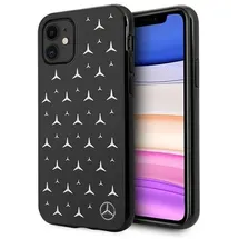Mercedes-Benz iPhone 11 Hardcase Silberne Sterne Schwarz