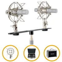 Pronomic Stereo Zubehörset für SCM-1 und andere Kleinmembran Mikrofone im Koffer
