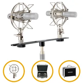 Pronomic Stereo Zubehörset für SCM-1 und andere Kleinmembran Mikrofone im Koffer