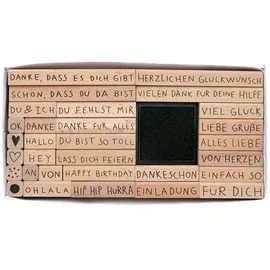Rico Design Stempelset Text, Deutsch,