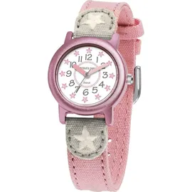 JACQUES FAREL ORG02STA 0 mm Stoffgehäuse Rosa Textilarmband Rosa onesize