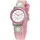 JACQUES FAREL ORG02STA 0 mm Stoffgehäuse Rosa Textilarmband Rosa onesize