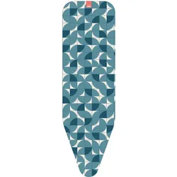 Ersatz-Bügelbrettbezug JOSEPH JOSEPH "Flexa", blau (blau, 45 cm x 135 cm), B:45cm H:135cm T:3cm, Baumwolle, Bügelbrettbezüge, strapazierfähige, reißfeste Oberschicht