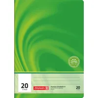 Brunnen Schulheft Vivendi Lineatur 20 blanko DIN A4 ohne Rand, 32 Blatt, 1 St.
