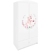 raumhirsch furniture Kinderkleiderschrank 90 x 175 x 52 cm Holzwerkstoff weiß