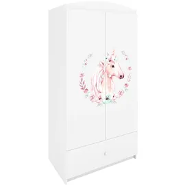 raumhirsch furniture Kinderkleiderschrank 90 x 175 x 52 cm Holzwerkstoff weiß