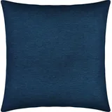 Erwin Müller Kissenhülle York Chenille dunkelblau Größe 40x40 cm