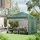 Outsunny Faltpavillon 3 x 3 m inkl. 2 Seitenteile Grün