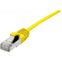 Dexlan Patchkabel Cat. 6A, S/FTP (PiMF), ultradünn, halogenfrei, mit Rastnasenschutz, gelb, 3,0 m