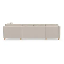 sit&more Wohnlandschaft SIT & MORE "Farö U-Form", grau (elephant), B:325cm H:90cm T:187cm, Sofas, Wohnlandschaft, inklusive Federkern, wahlweise mit Bettfunktion und Bettkasten