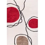 Beliani Bolat Kurzflorteppich 160 x 230 cm Beige